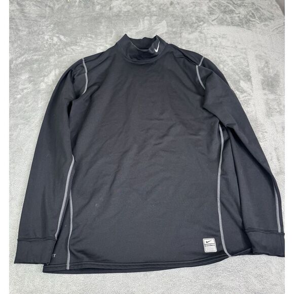 Nike Pro Combat Long Sleeve T Shirt Men's Size 2XL XXL Black - Picture 1 of 13